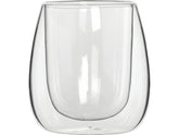 Bialetti Becher Verona 80 ml, 2 Stück, Transparent